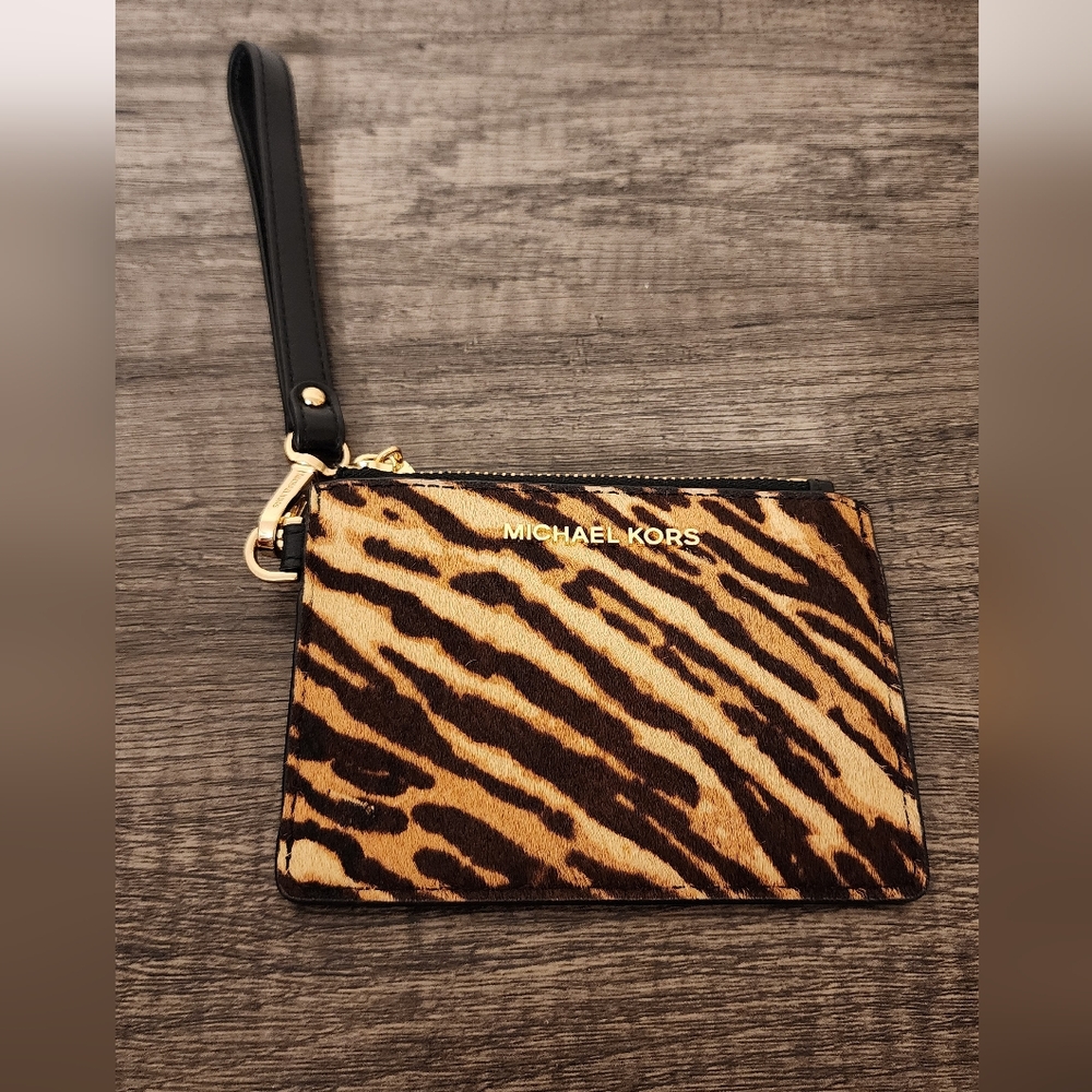 Michael Kors Animal Print Wristlet